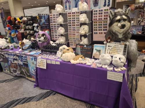 Weasels on Easels and Beans in Things Denfur 2022 Table