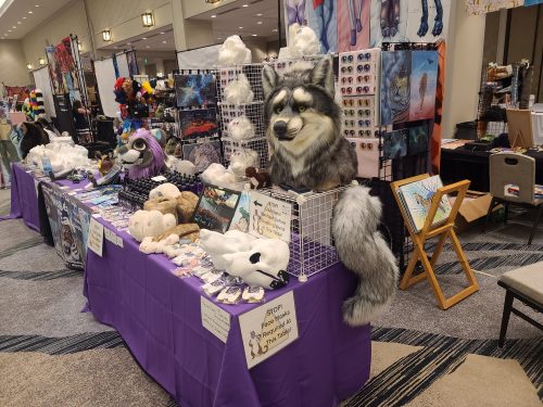 Weasels on Easels and Beans in Things Denfur 2022 Table