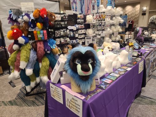 Weasels on Easels and Beans in Things Denfur 2022 Table